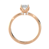 Emerald-Cut Lab Grown Diamond Solitaire Engagement Ring