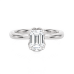 Emerald-Cut Lab Grown Diamond Solitaire Engagement Ring