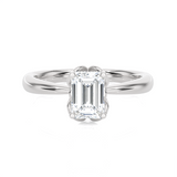 Emerald-Cut Lab Grown Diamond Solitaire Engagement Ring