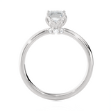 Emerald-Cut Lab Grown Diamond Solitaire Engagement Ring