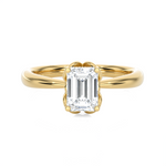 Emerald-Cut Lab Grown Diamond Solitaire Engagement Ring