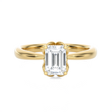 Emerald-Cut Lab Grown Diamond Solitaire Engagement Ring