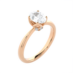 Round Lab Grown Diamond Solitaire Engagement Ring