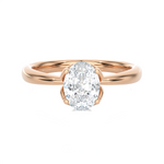 Round Lab Grown Diamond Solitaire Engagement Ring