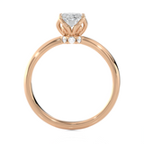 Round Lab Grown Diamond Solitaire Engagement Ring
