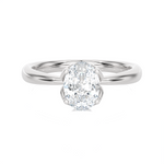 Round Lab Grown Diamond Solitaire Engagement Ring