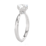 Round Lab Grown Diamond Solitaire Engagement Ring