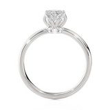 Round Lab Grown Diamond Solitaire Engagement Ring