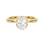 Round Lab Grown Diamond Solitaire Engagement Ring