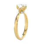 Round Lab Grown Diamond Solitaire Engagement Ring