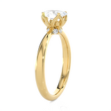 Round Lab Grown Diamond Solitaire Engagement Ring
