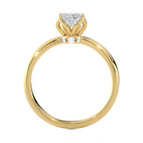 Round Lab Grown Diamond Solitaire Engagement Ring