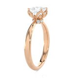 Princess-Cut Lab Grown Diamond Solitaire Engagement Ring