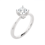 Princess-Cut Lab Grown Diamond Solitaire Engagement Ring