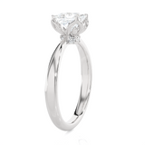 Princess-Cut Lab Grown Diamond Solitaire Engagement Ring