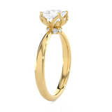 Princess-Cut Lab Grown Diamond Solitaire Engagement Ring