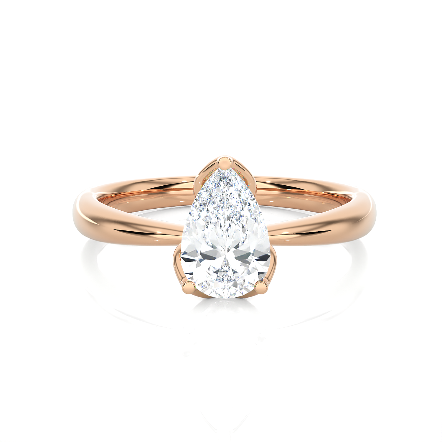 1 5/8 ctw Pear-Shaped Lab Grown Diamond Solitaire Engagement Ring
