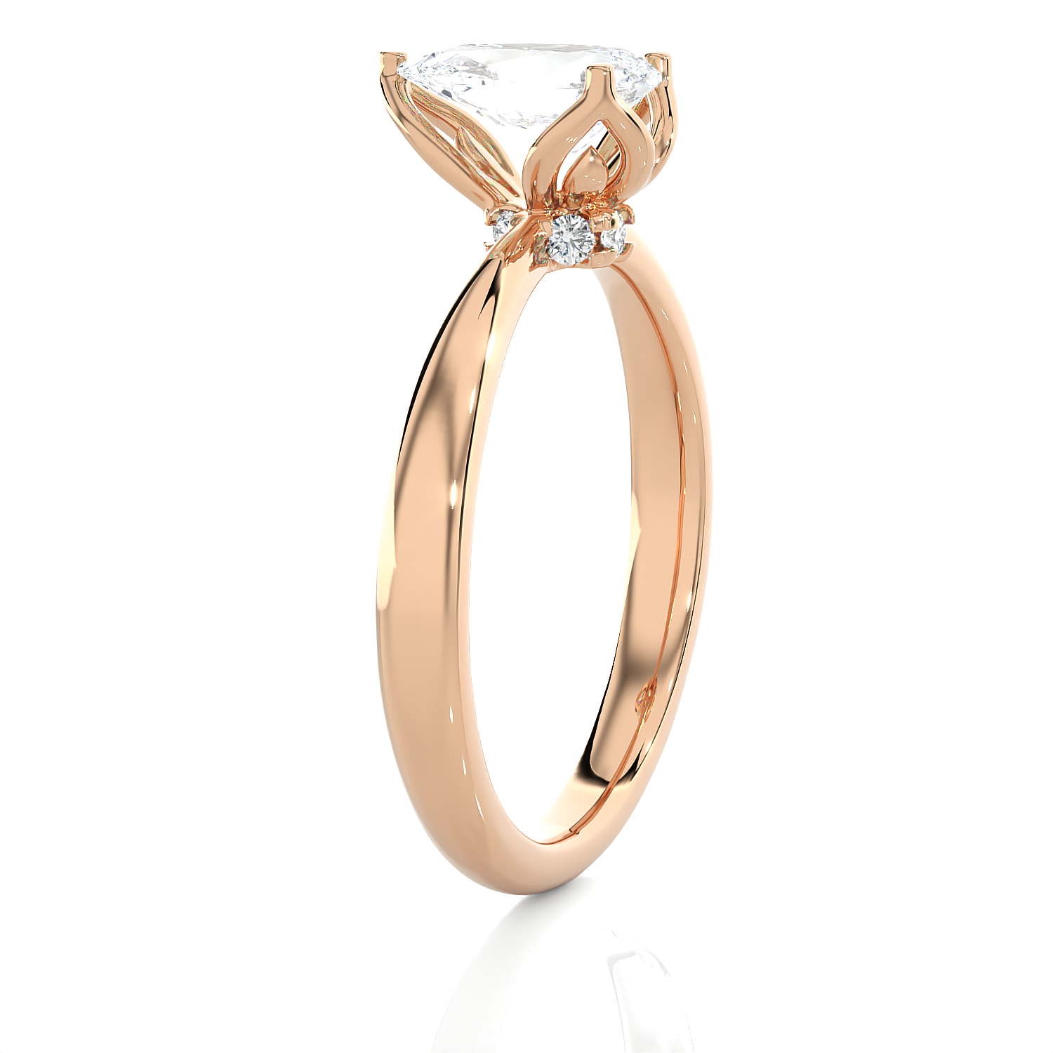 1 5/8 ctw Pear-Shaped Lab Grown Diamond Solitaire Engagement Ring