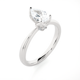 1 5/8 ctw Pear-Shaped Lab Grown Diamond Solitaire Engagement Ring