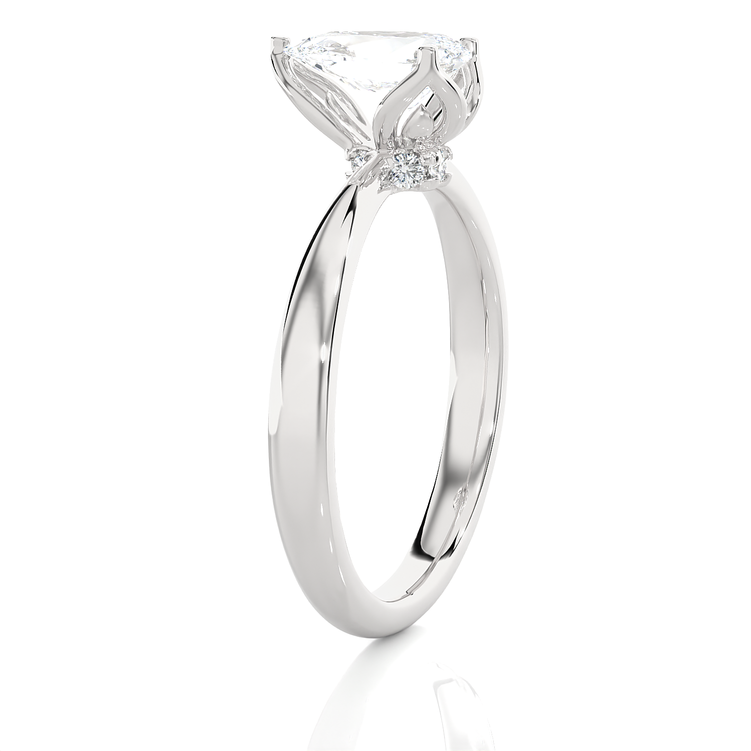 1 5/8 ctw Pear-Shaped Lab Grown Diamond Solitaire Engagement Ring