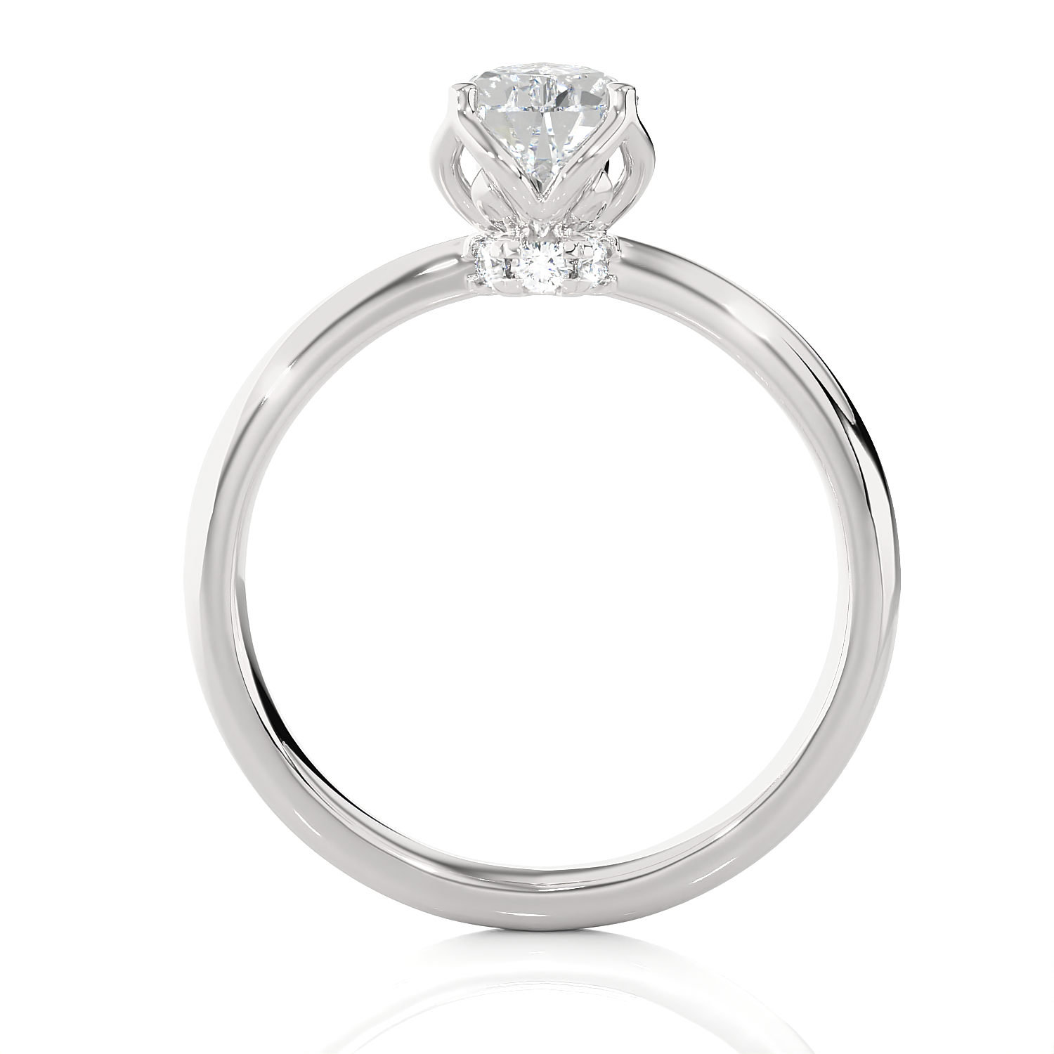 1 5/8 ctw Pear-Shaped Lab Grown Diamond Solitaire Engagement Ring