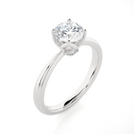 1 ctw Round Lab Grown Diamond Solitaire Engagement Ring