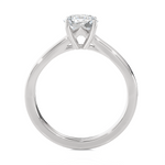 Round Lab Grown Diamond Solitaire Engagement Ring
