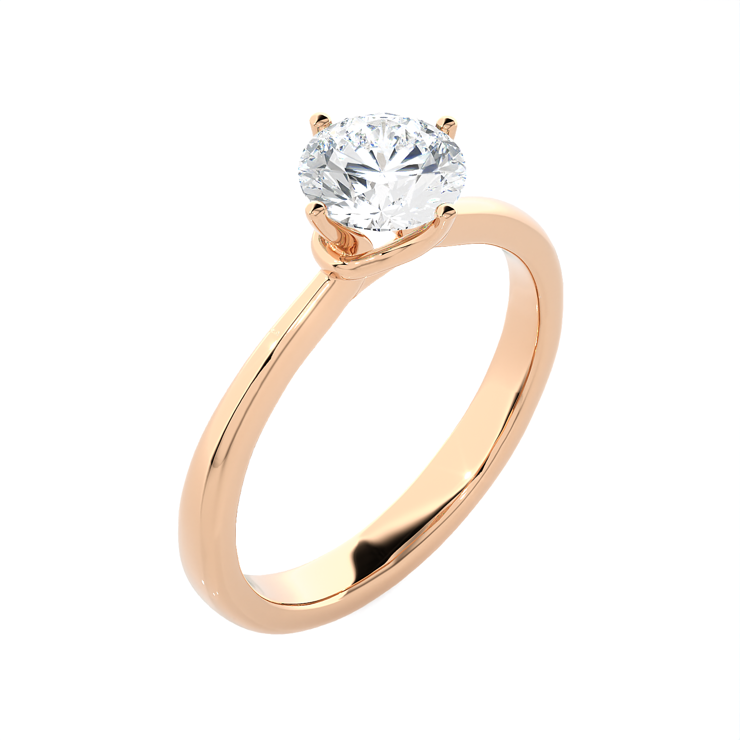 1 1/4 ctw Round Lab Grown Diamond Solitaire Engagement Ring