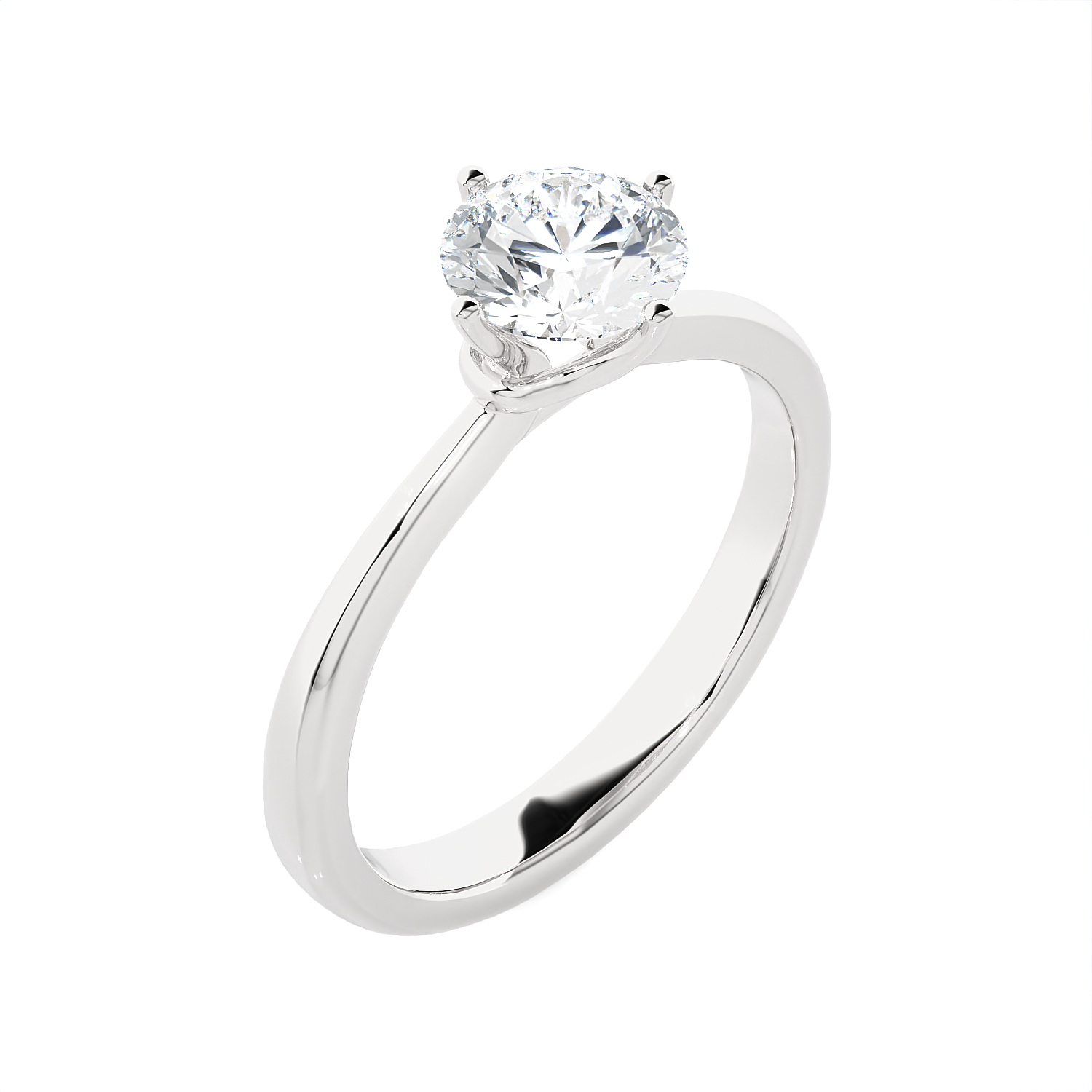 1 1/4 ctw Round Lab Grown Diamond Solitaire Engagement Ring