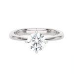 1 1/4 ctw Round Lab Grown Diamond Solitaire Engagement Ring