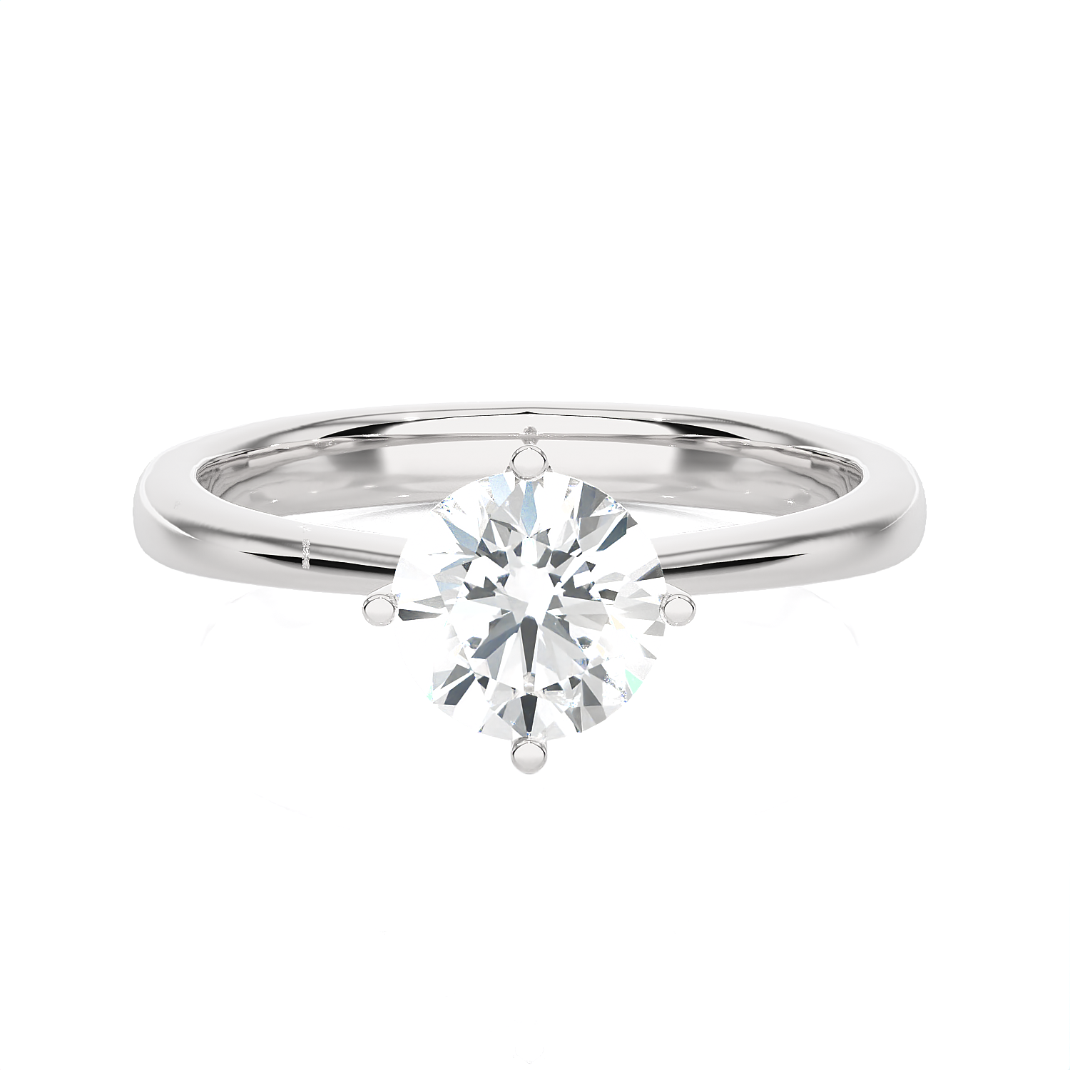 1 1/4 ctw Round Lab Grown Diamond Solitaire Engagement Ring