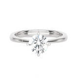 1 1/4 ctw Round Lab Grown Diamond Solitaire Engagement Ring