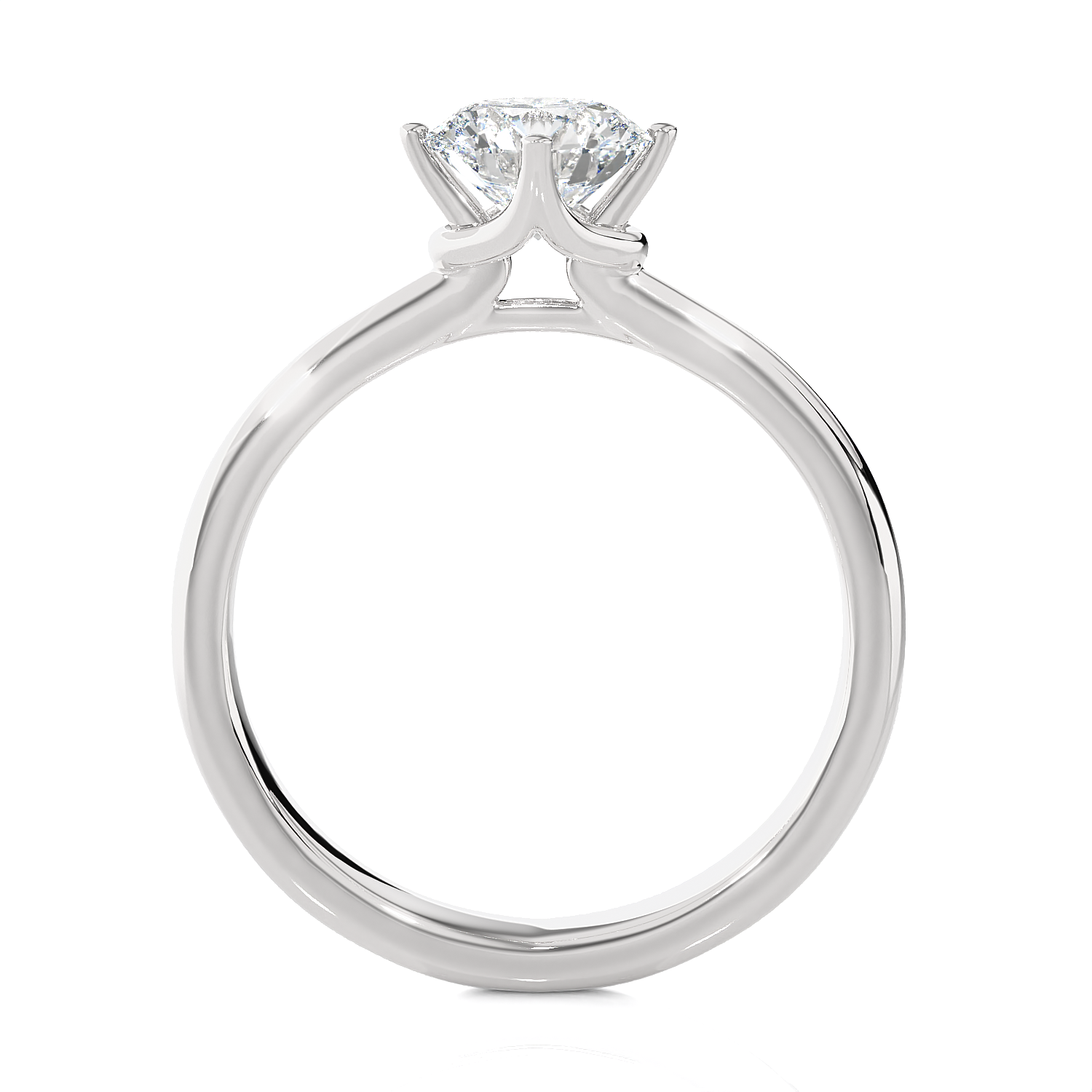 1 1/4 ctw Round Lab Grown Diamond Solitaire Engagement Ring