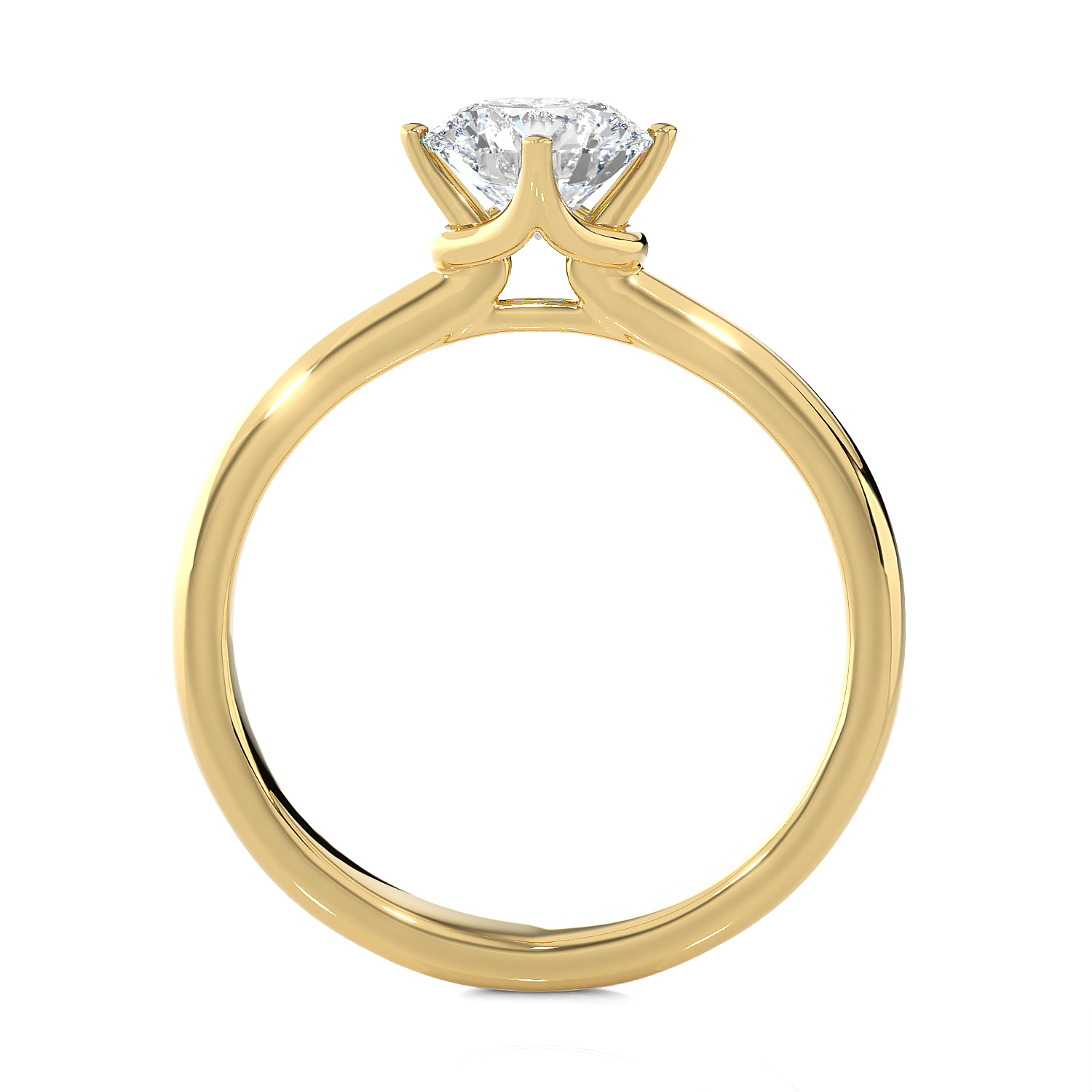 1 1/4 ctw Round Lab Grown Diamond Solitaire Engagement Ring