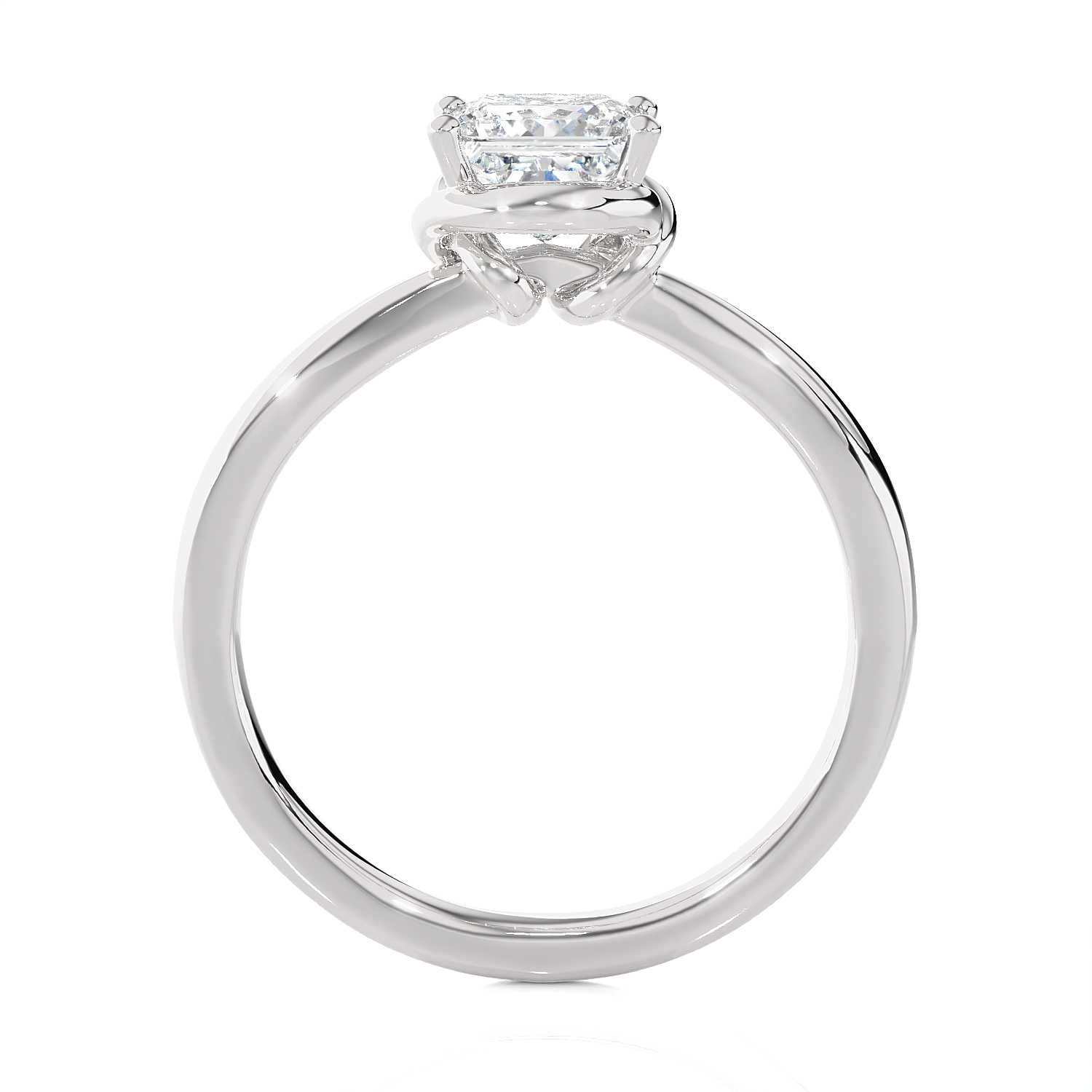 1 ctw Round Lab Grown Diamond Solitaire Engagement Ring
