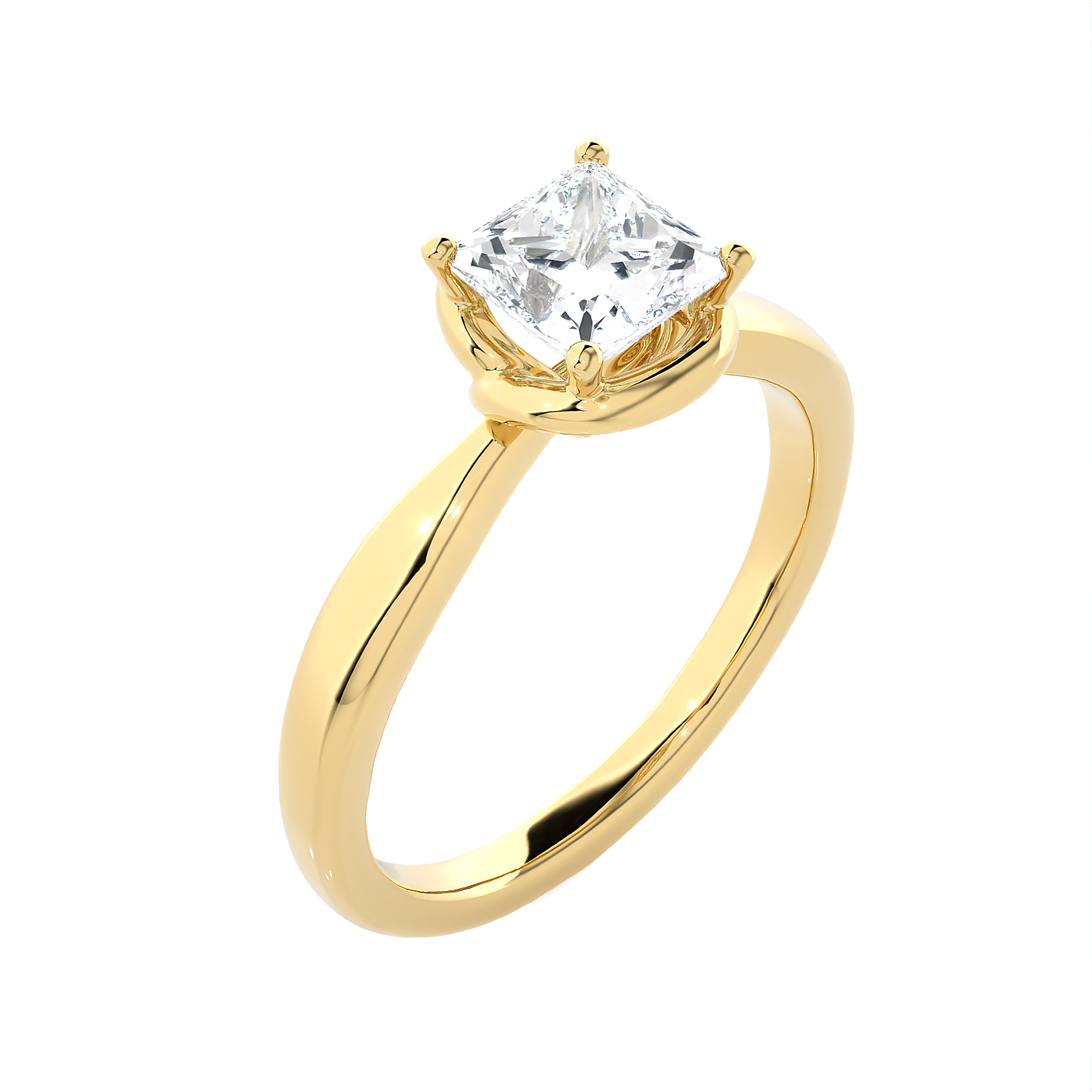 1 ctw Round Lab Grown Diamond Solitaire Engagement Ring