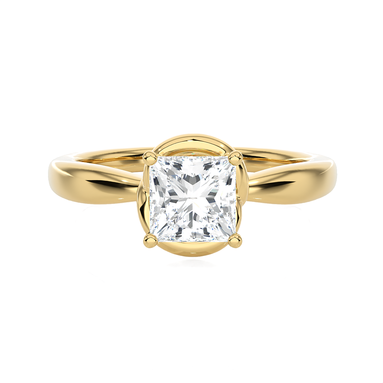 1 ctw Round Lab Grown Diamond Solitaire Engagement Ring