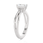3/4 ctw Emerald-Cut Lab Grown Diamond Solitaire Engagement Ring
