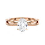 Oval Lab Grown Diamond Solitaire Engagement Ring