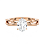 Oval Lab Grown Diamond Solitaire Engagement Ring