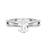Oval Lab Grown Diamond Solitaire Engagement Ring