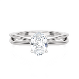 Oval Lab Grown Diamond Solitaire Engagement Ring