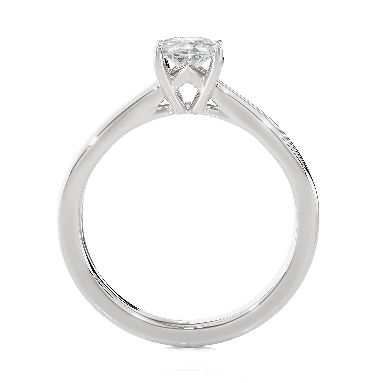Oval Lab Grown Diamond Solitaire Engagement Ring
