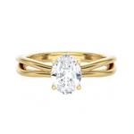Oval Lab Grown Diamond Solitaire Engagement Ring