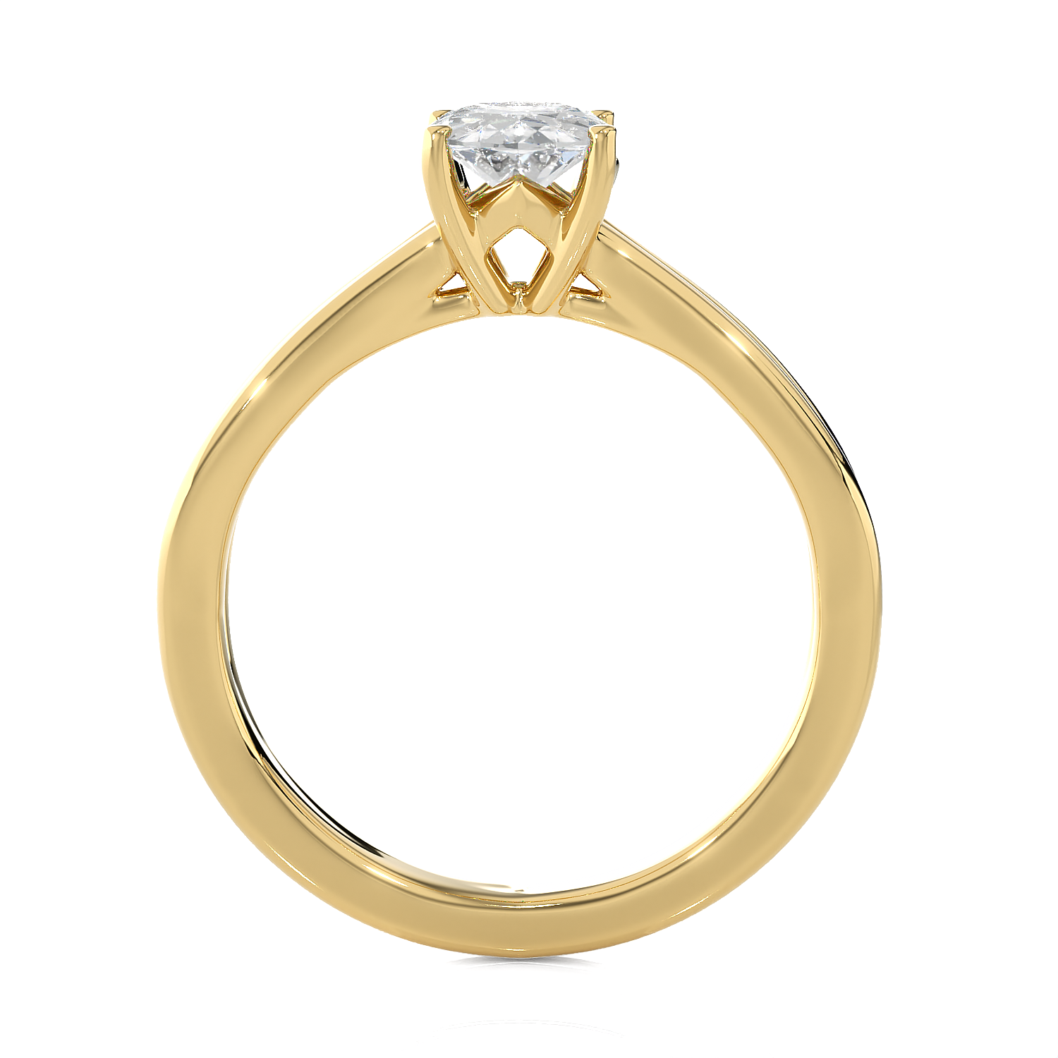 Oval Lab Grown Diamond Solitaire Engagement Ring