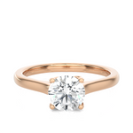 1 ctw Round Lab Grown Diamond Solitaire Engagement Ring