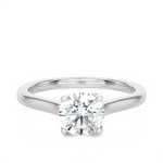 1 ctw Round Lab Grown Diamond Solitaire Engagement Ring