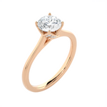 1 ctw Round Lab Grown Diamond Solitaire Engagement Ring