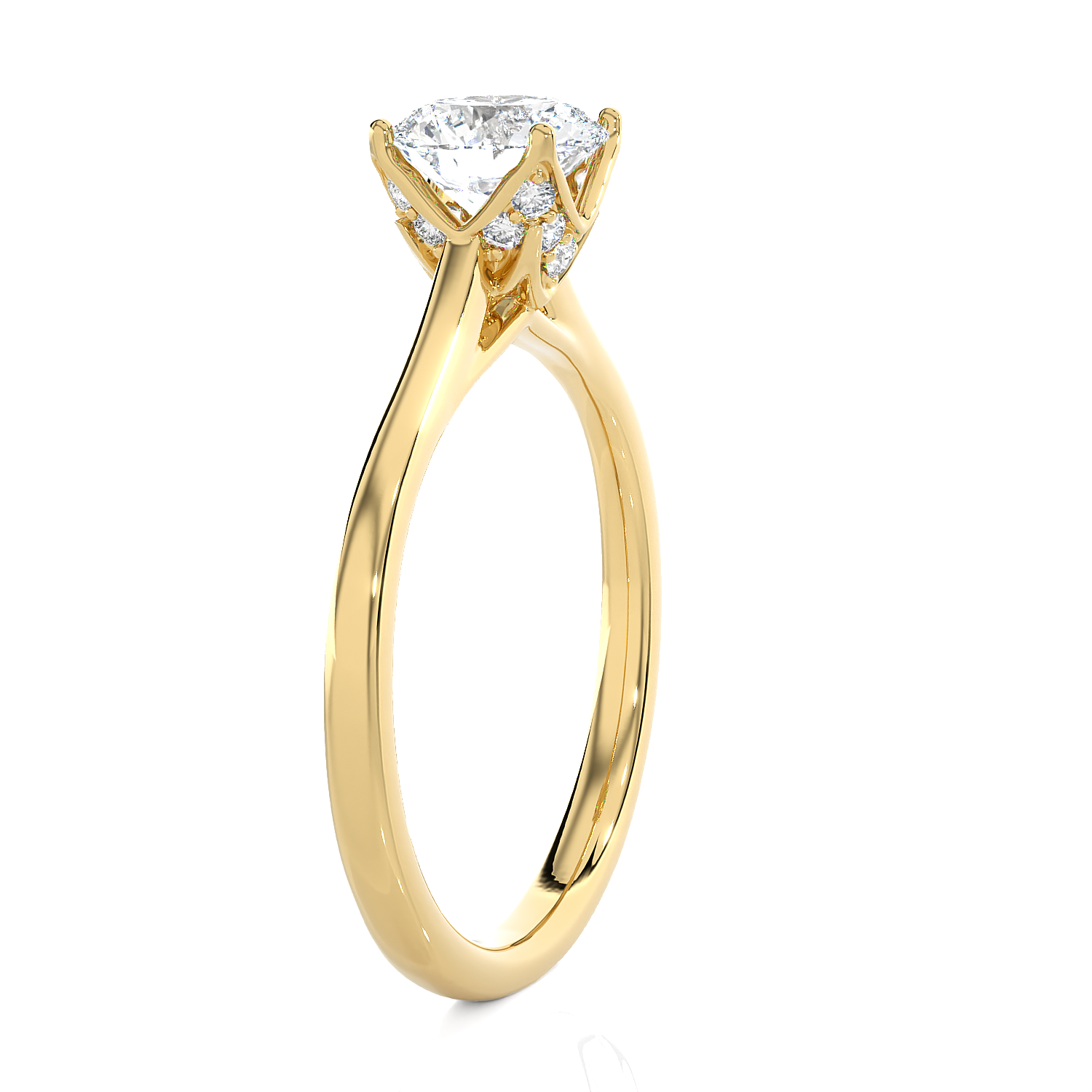 1 ctw Round Lab Grown Diamond Solitaire Engagement Ring