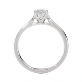 Emerald-Cut Lab Grown Diamond Solitaire Engagement Ring